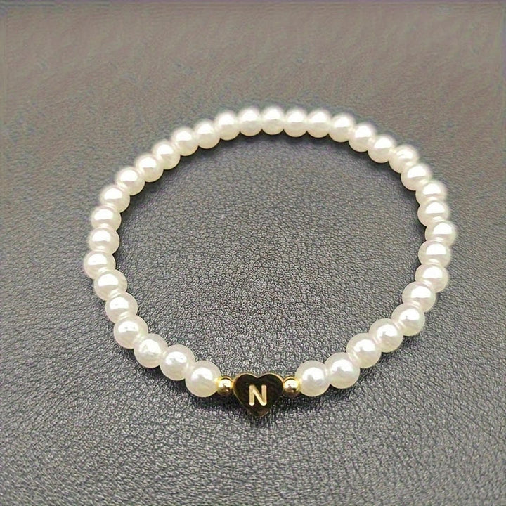 Náramek s perlami A-Z