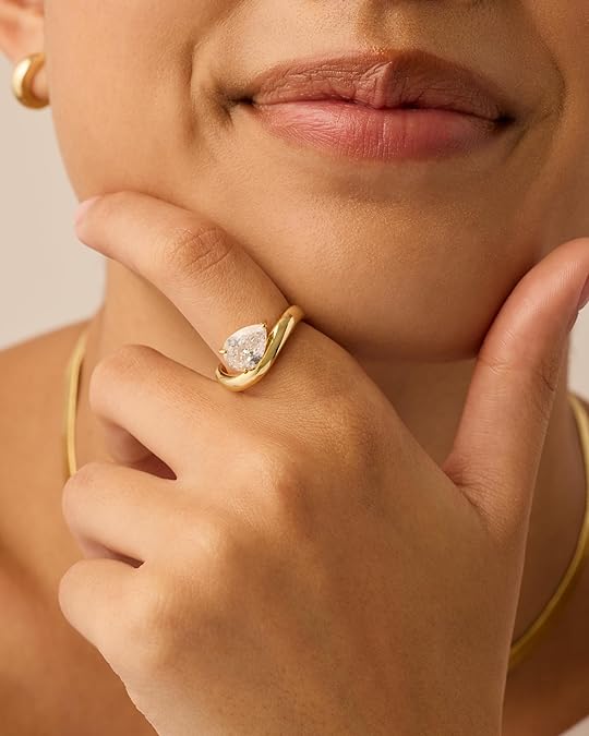 Prsten Wavy Promise | Zlato